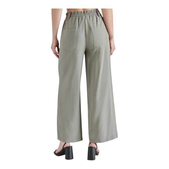 Steve Madden pants Paperbag waist wide leg utility size Large L - Picture 9 of 9